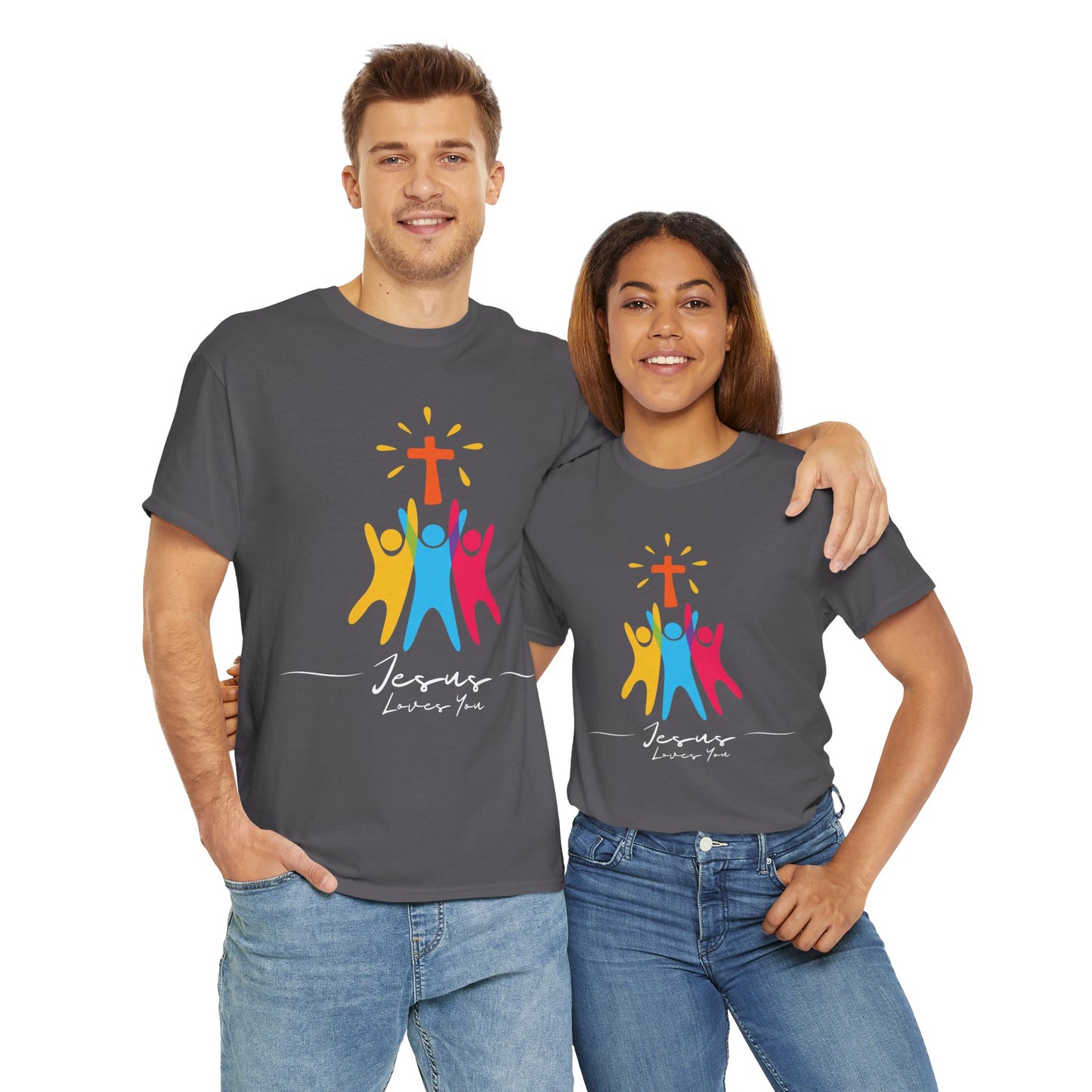 Jesus Loves You - Unisex Heavy Cotton Tee