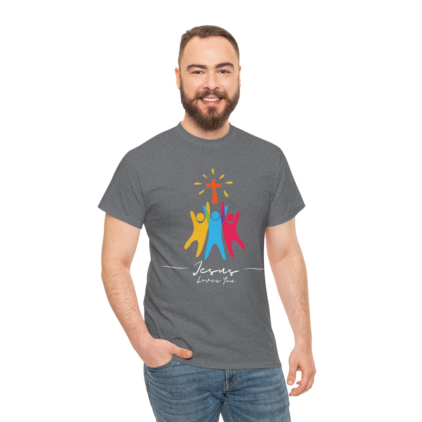 Jesus Loves You - Unisex Heavy Cotton Tee
