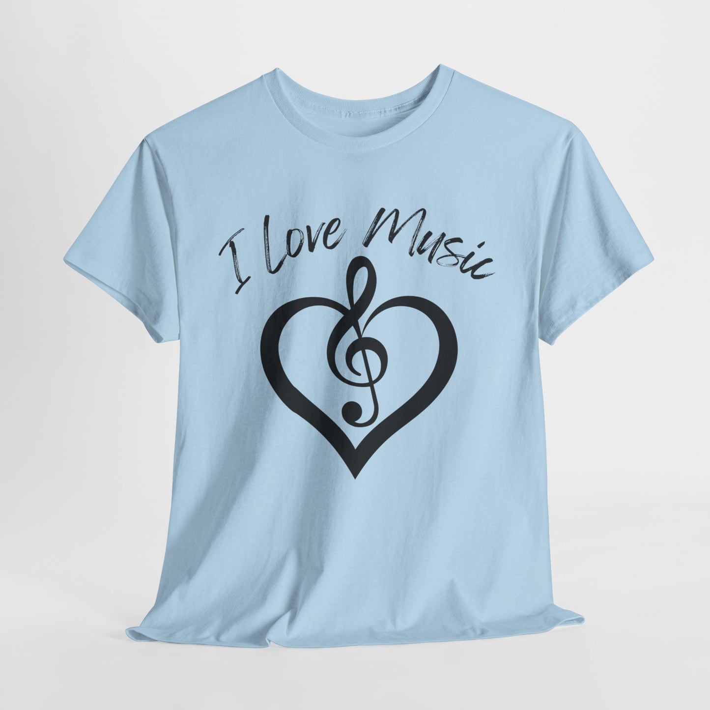 I Love Music - Unisex Heavy Cotton Tee