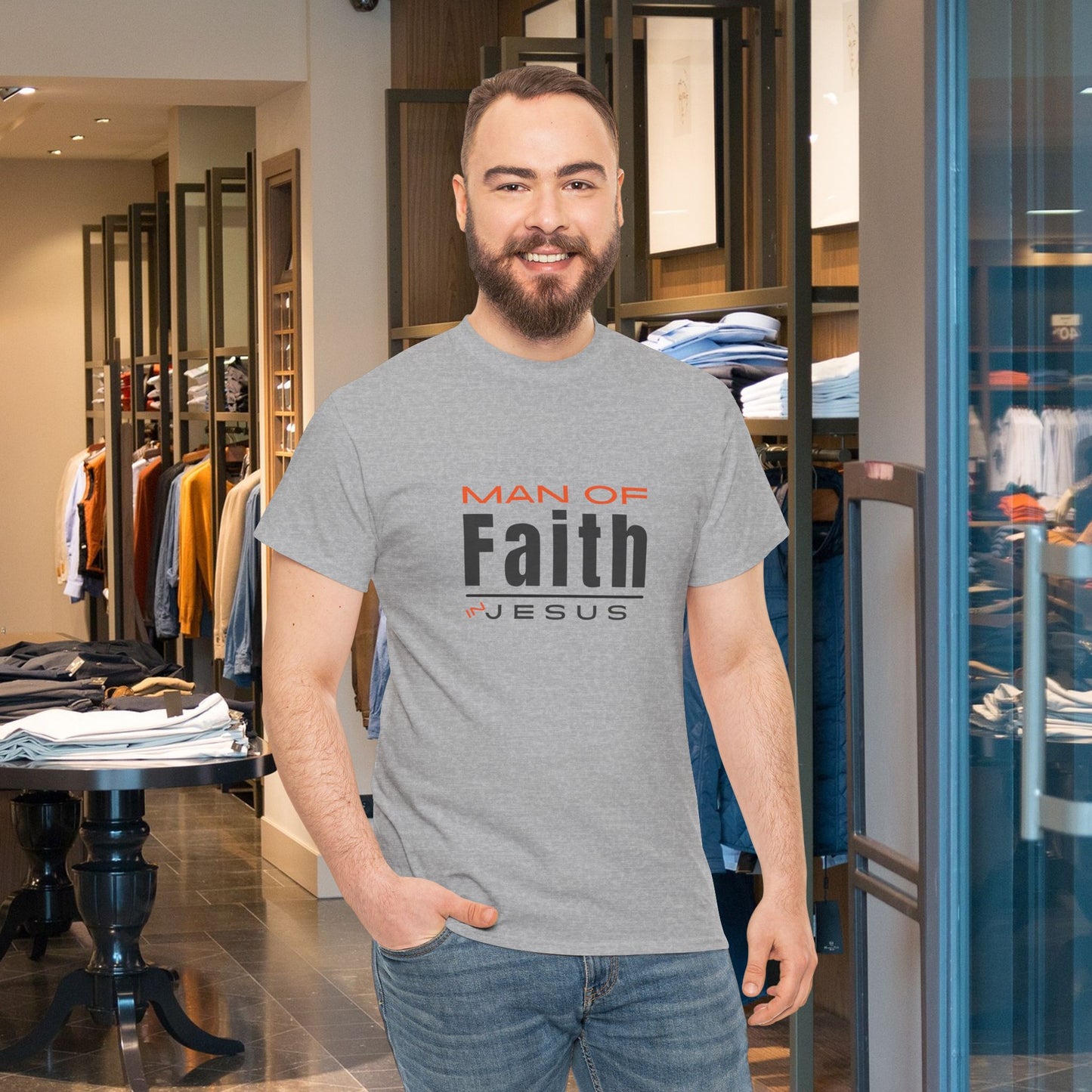 Christian Tee - Man of Faith