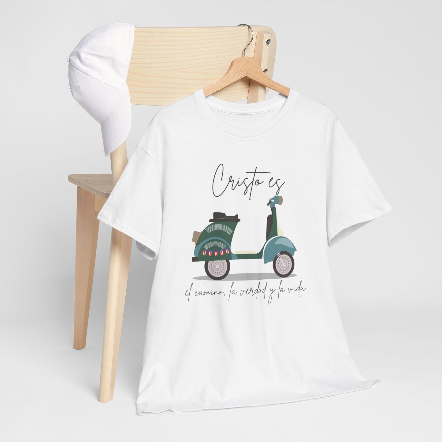 Cristo es - PR Flag Spanish - Unisex Heavy Cotton Tee