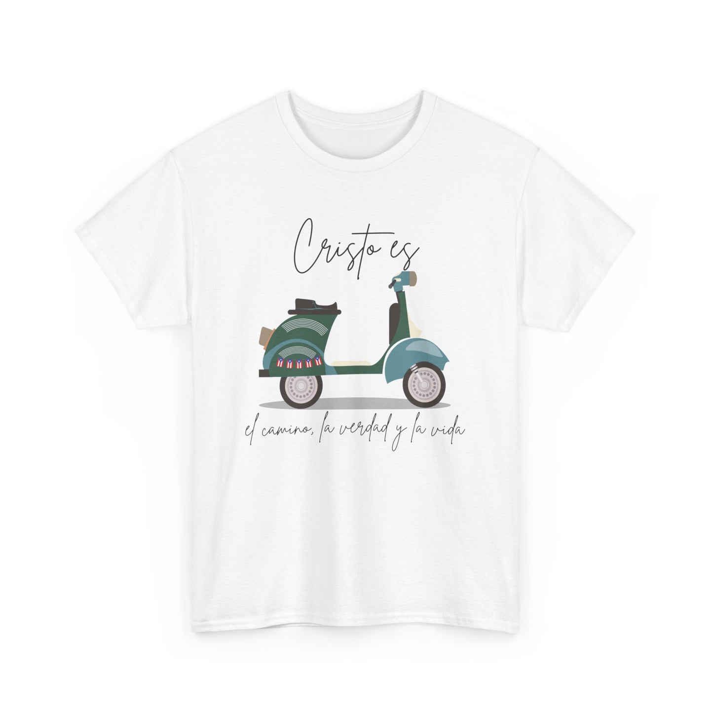Cristo es - PR Flag Spanish - Unisex Heavy Cotton Tee