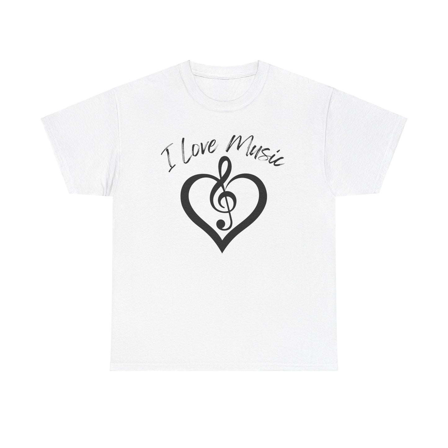 I Love Music - Unisex Heavy Cotton Tee