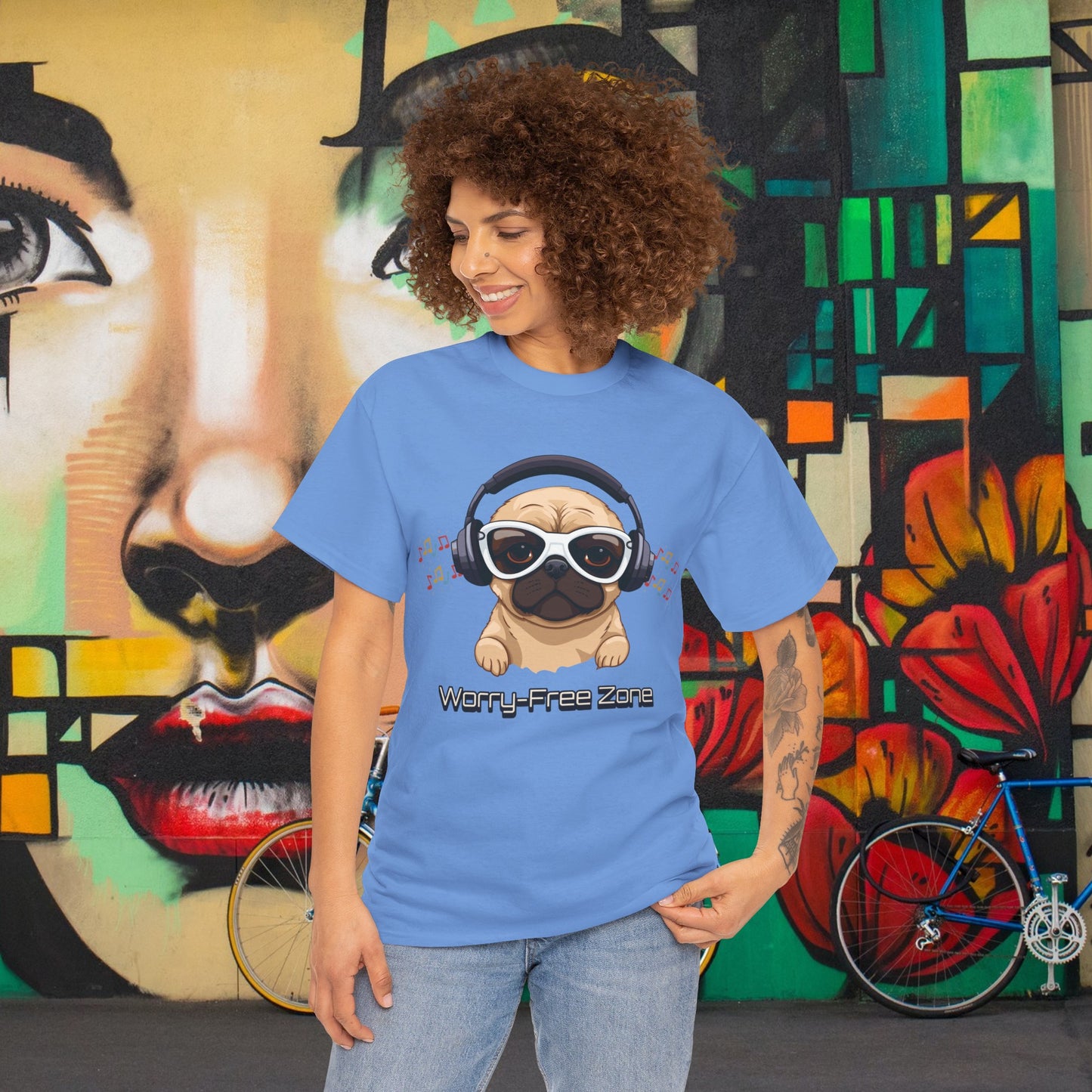 Worry-Free Zone - Unisex Heavy Cotton Tee