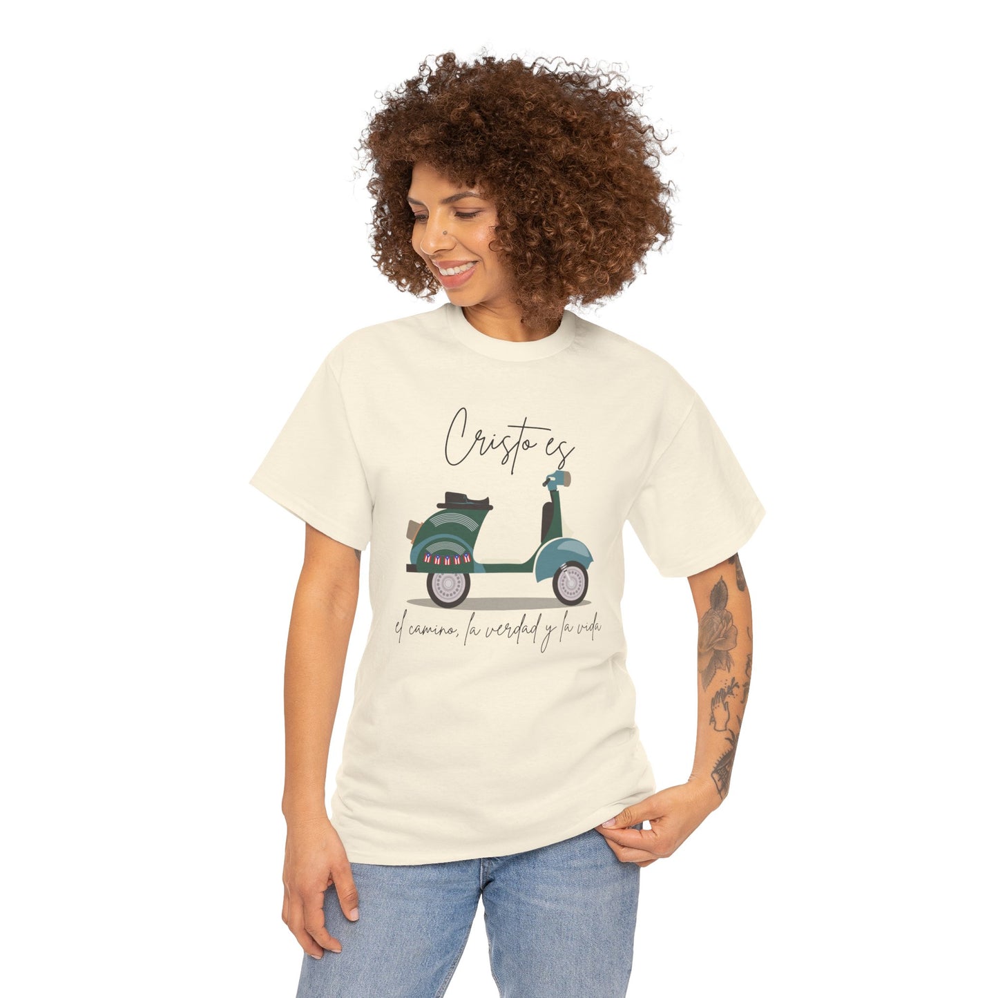 Cristo es - PR Flag Spanish - Unisex Heavy Cotton Tee
