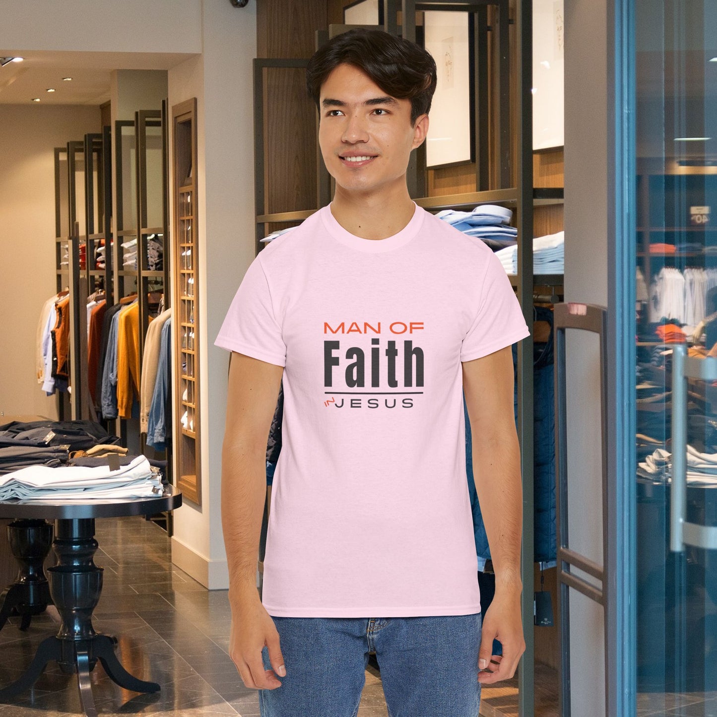 Christian Tee - Man of Faith
