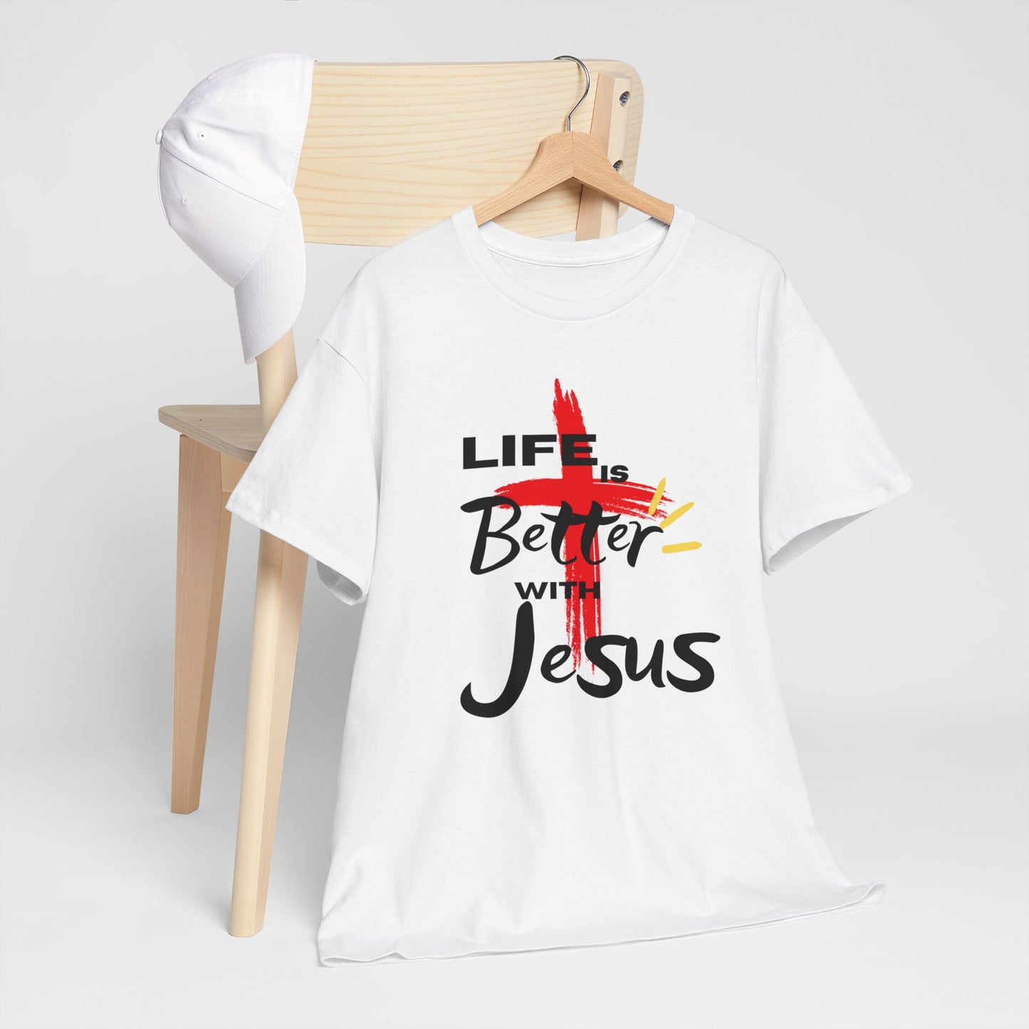 Life is Better with Jesus - Unisex Heavy Cotton Tee