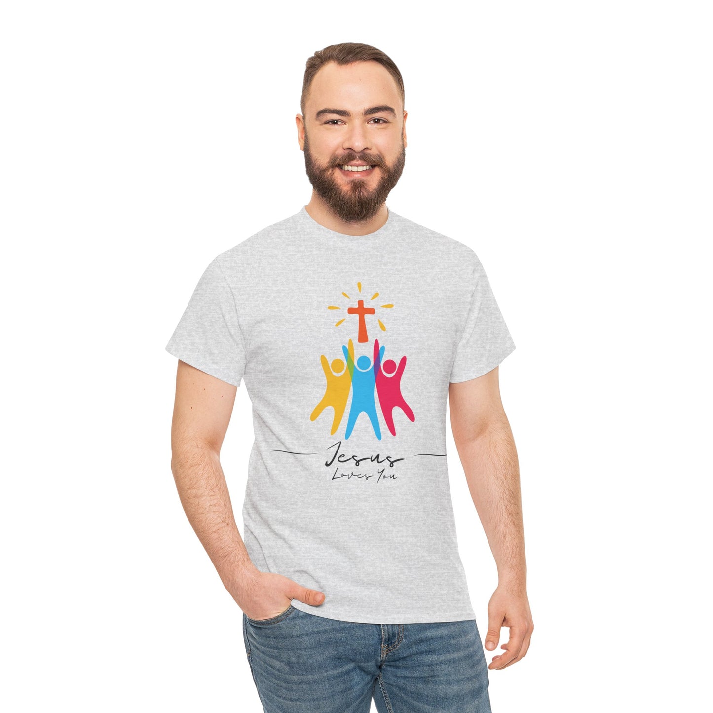 Jesus Loves You - Unisex Heavy Cotton Tee