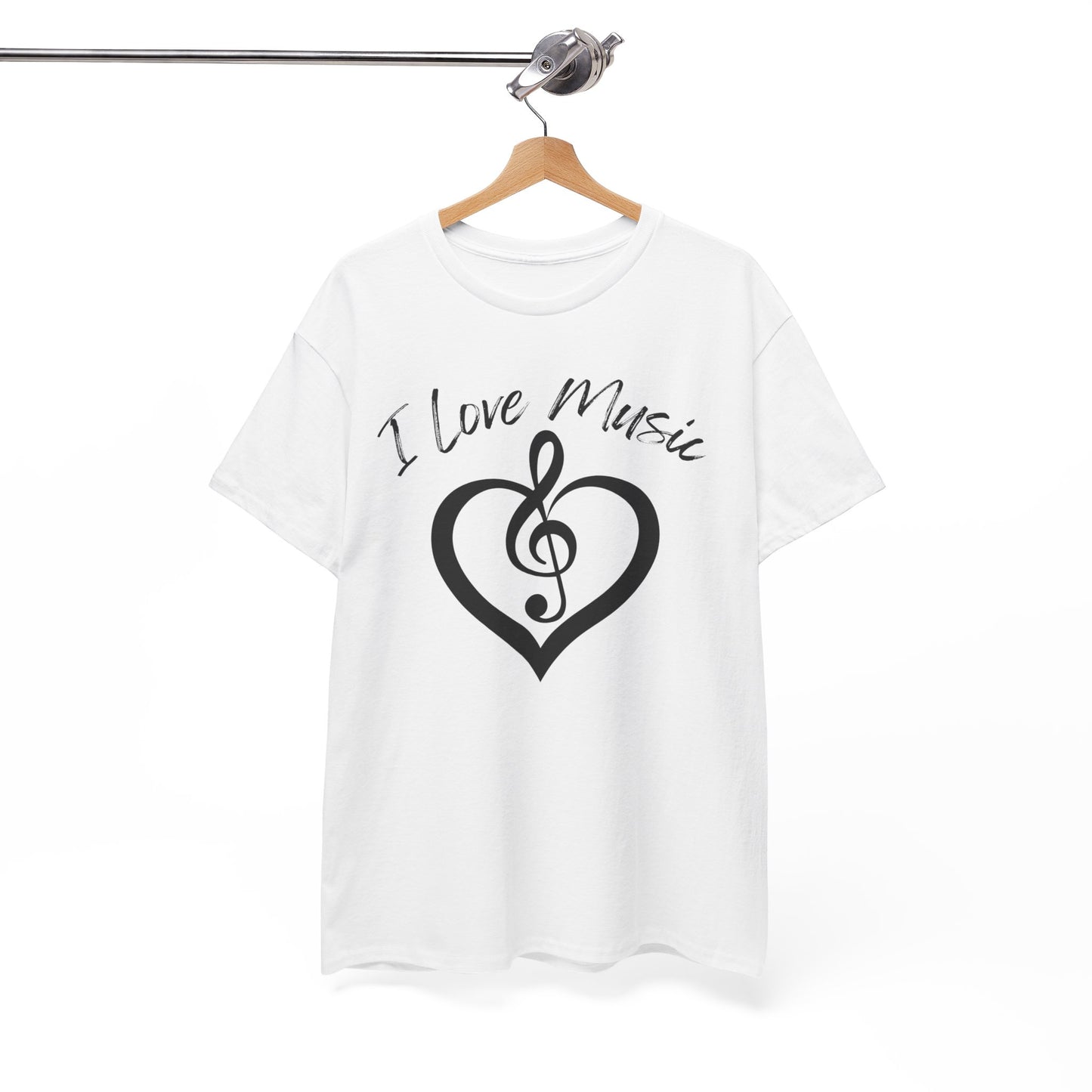 I Love Music - Unisex Heavy Cotton Tee