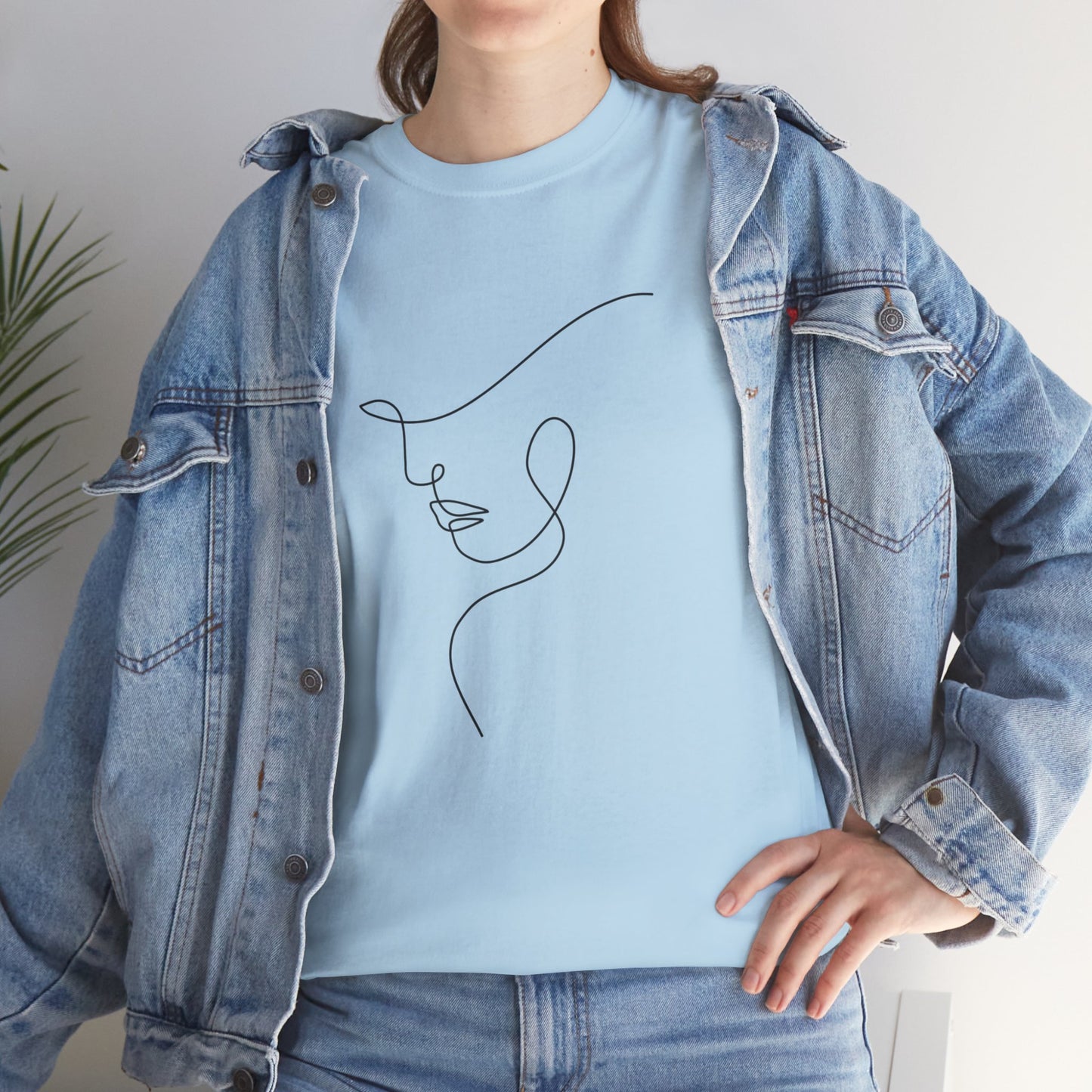 Woman Face - Unisex Heavy Cotton Tee