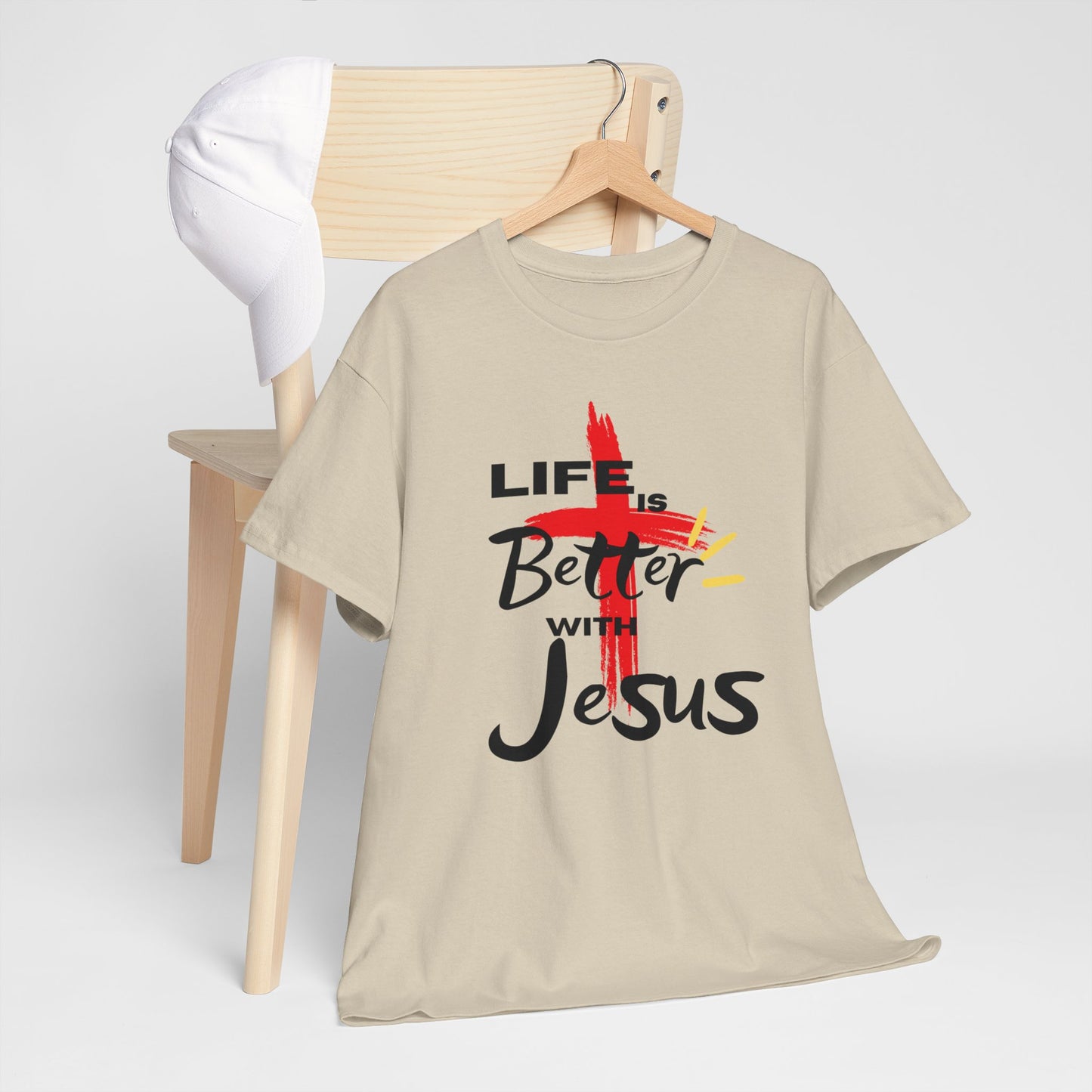 Life is Better with Jesus - Unisex Heavy Cotton Tee