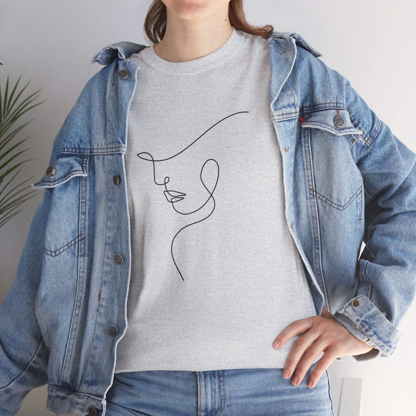 Woman Face - Unisex Heavy Cotton Tee