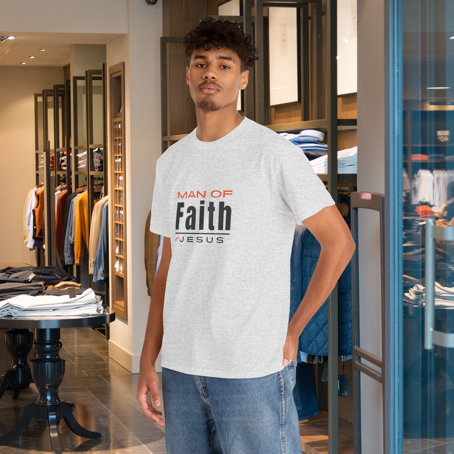 Christian Tee - Man of Faith