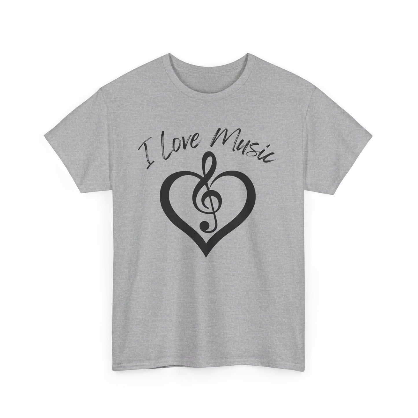 I Love Music - Unisex Heavy Cotton Tee