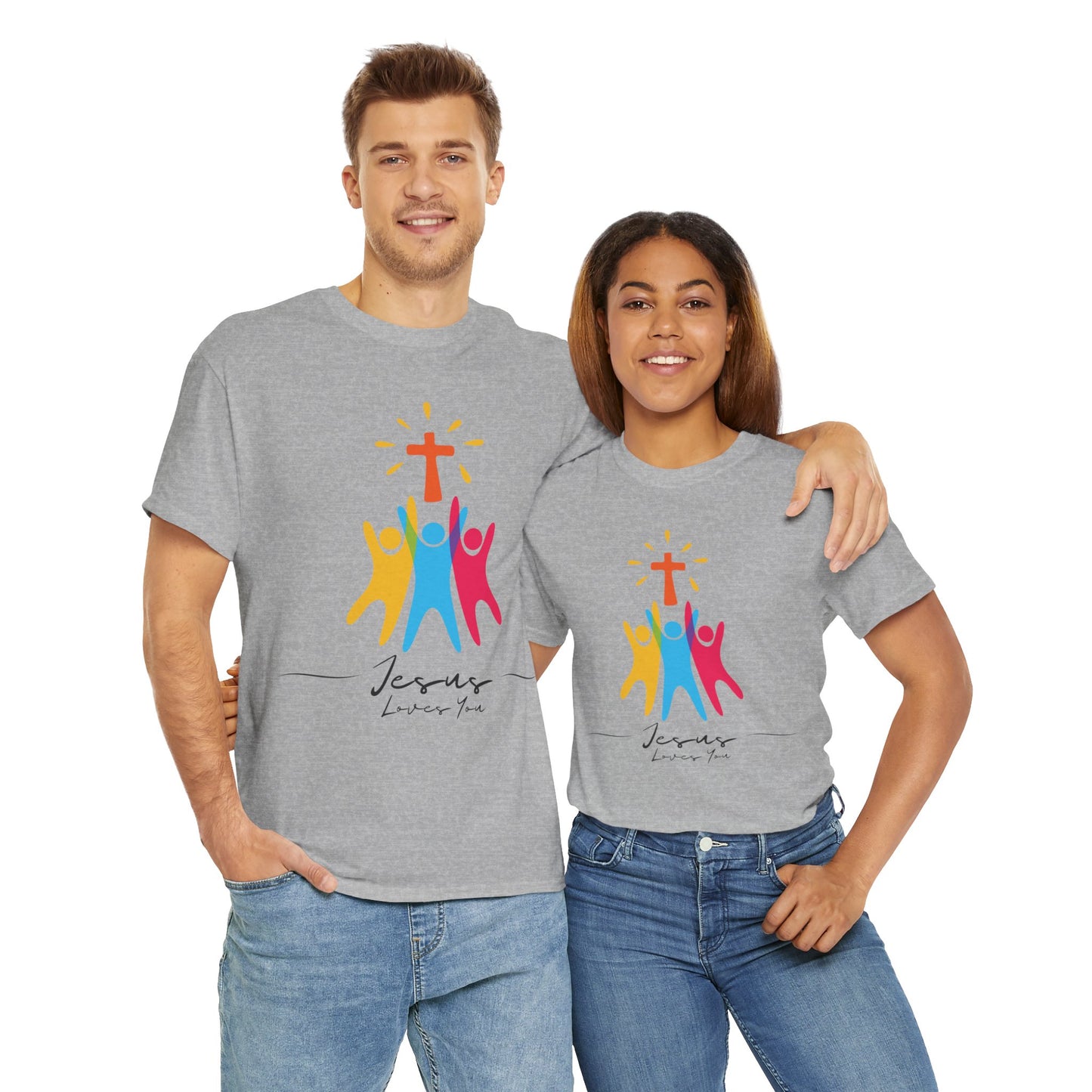 Jesus Loves You - Unisex Heavy Cotton Tee