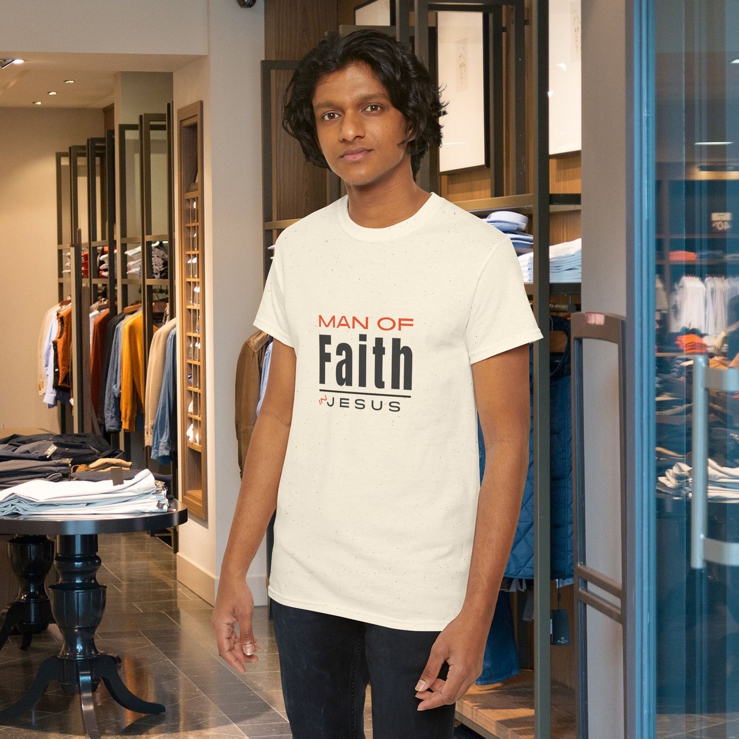 Christian Tee - Man of Faith