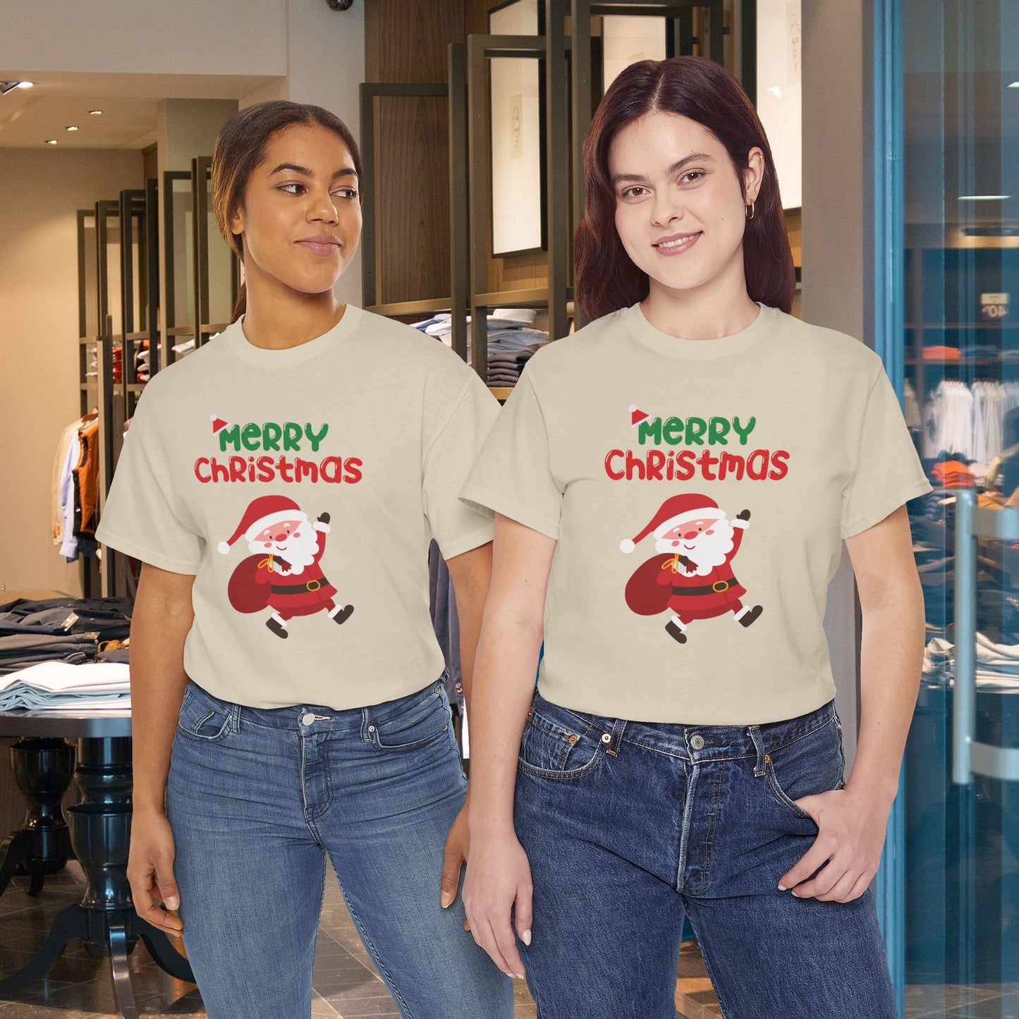 Christmas Santa Unisex Tee - Festive Holiday Apparel