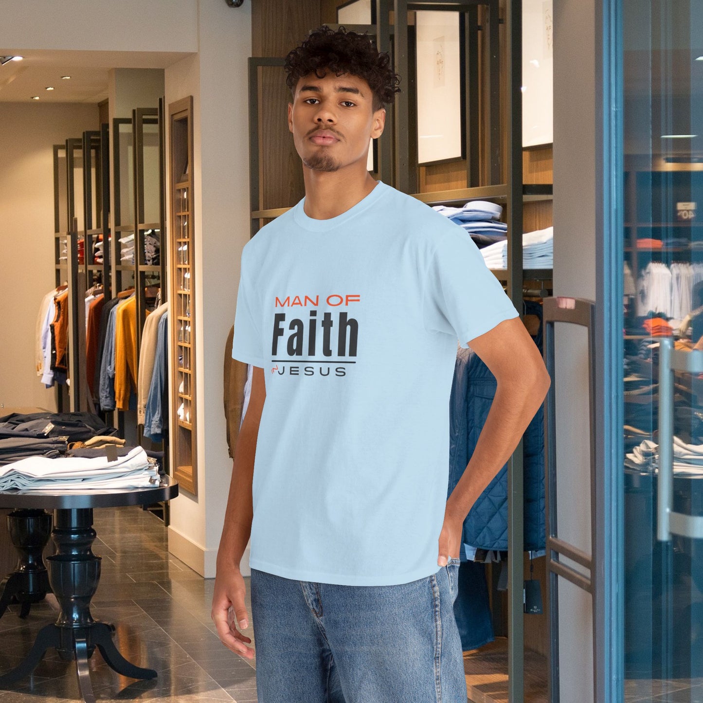 Christian Tee - Man of Faith