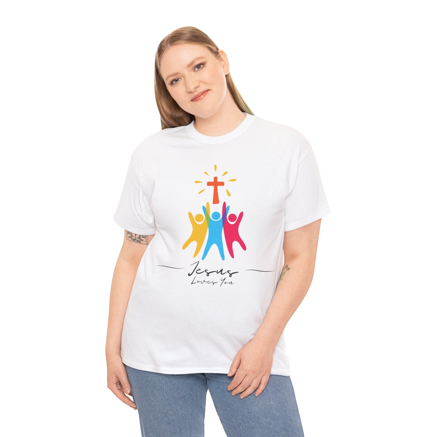 Jesus Loves You - Unisex Heavy Cotton Tee