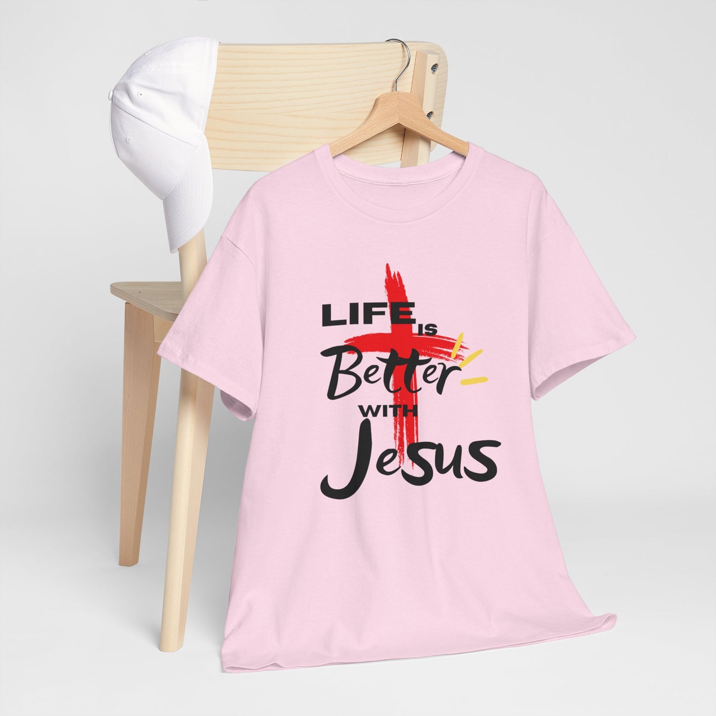 Life is Better with Jesus - Unisex Heavy Cotton Tee