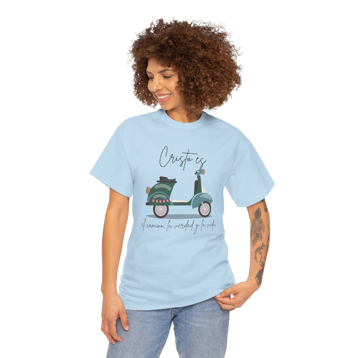 Cristo es - PR Flag Spanish - Unisex Heavy Cotton Tee