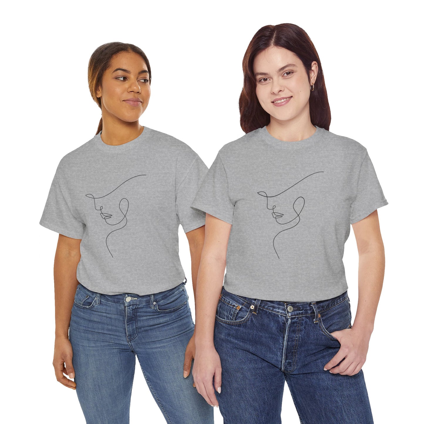 Woman Face - Unisex Heavy Cotton Tee