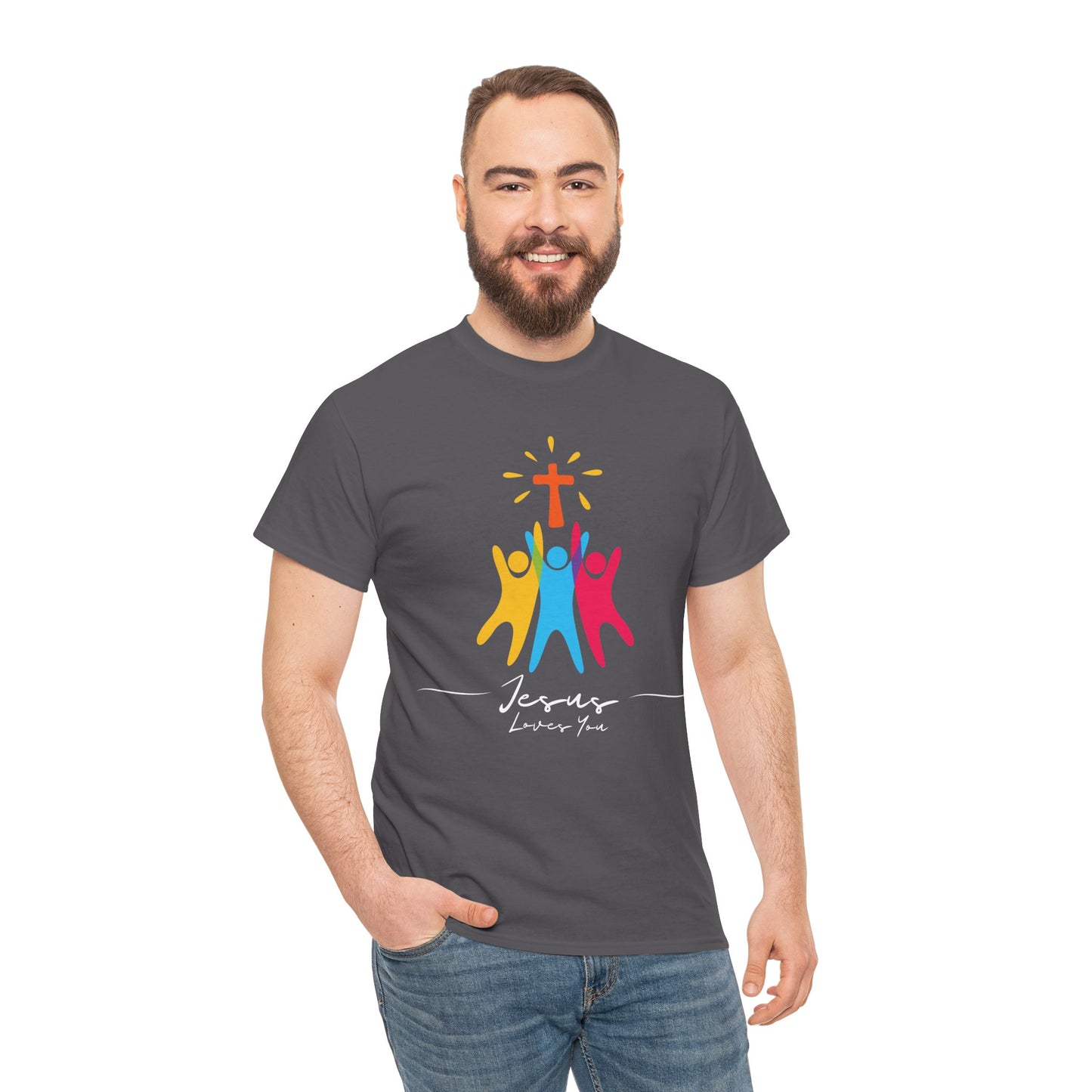 Jesus Loves You - Unisex Heavy Cotton Tee