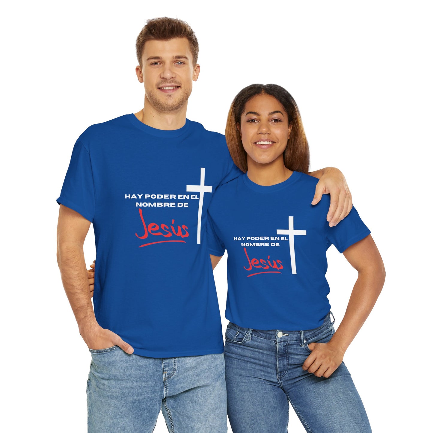 Hay poder en Jesus - Spanish - Unisex Heavy Cotton Tee