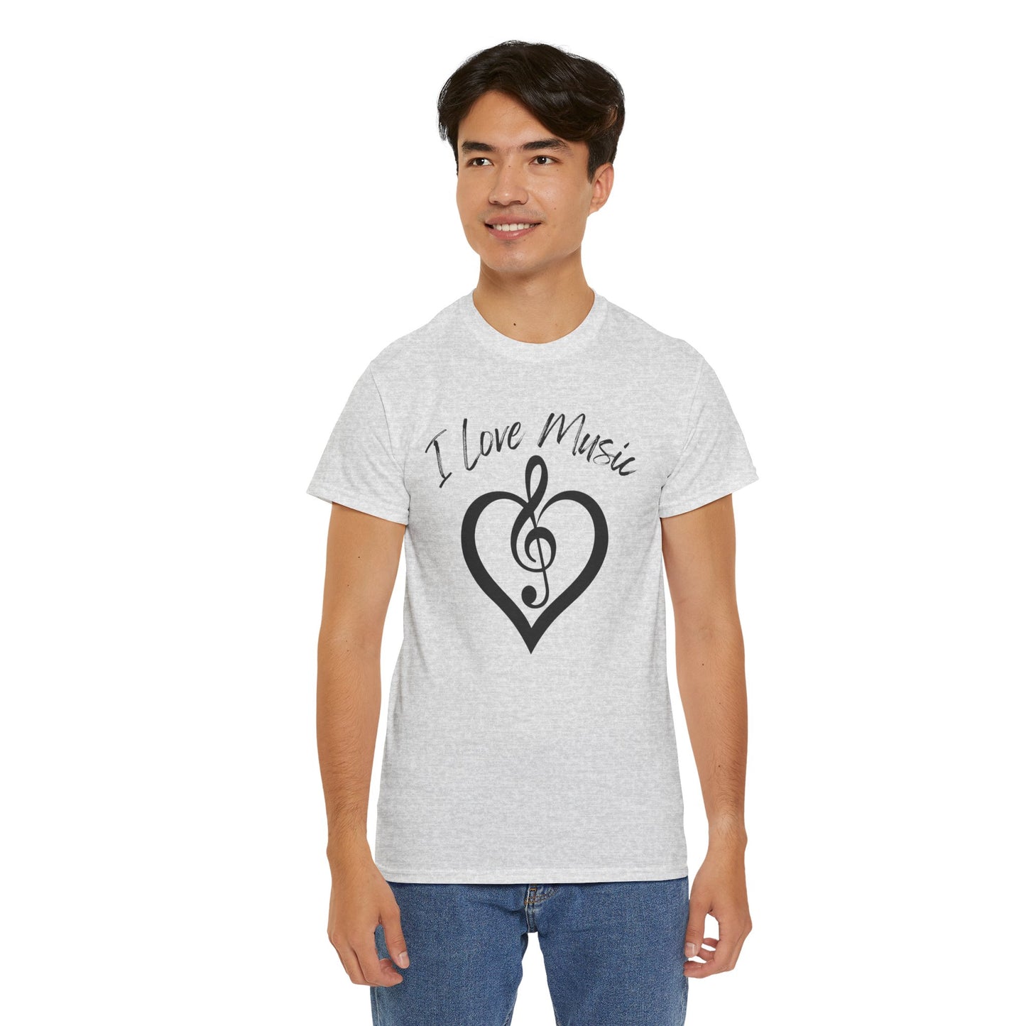 I Love Music - Unisex Heavy Cotton Tee