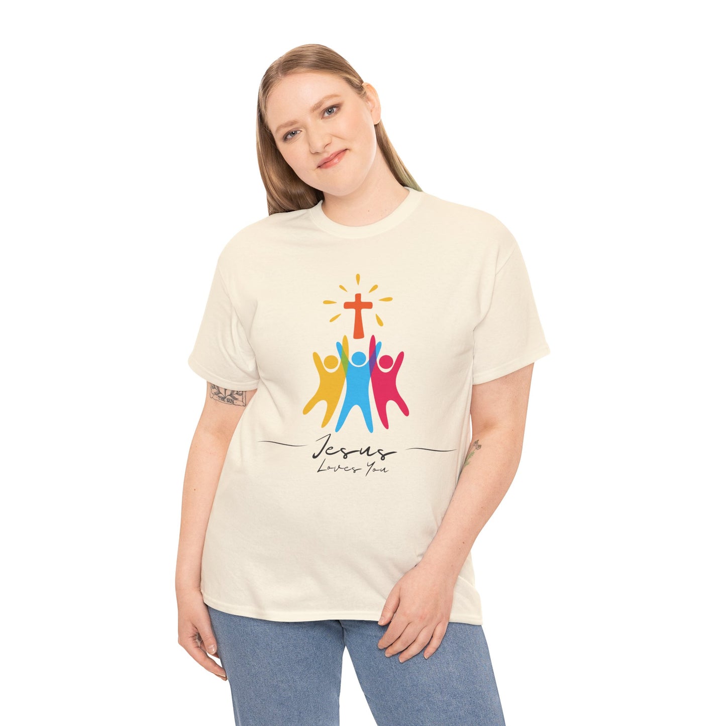 Jesus Loves You - Unisex Heavy Cotton Tee