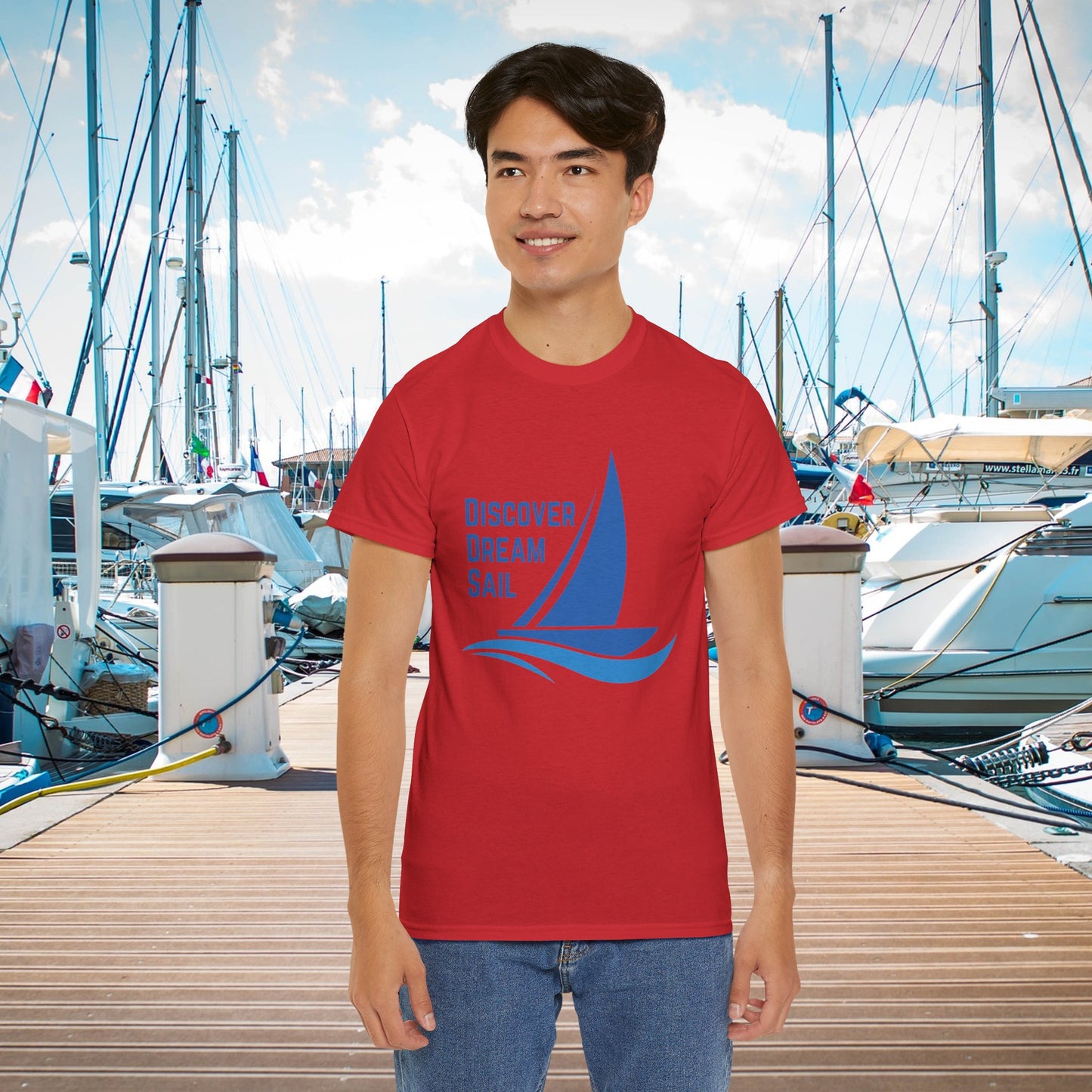 Discover Dream Sail - Unisex Heavy Cotton Tee