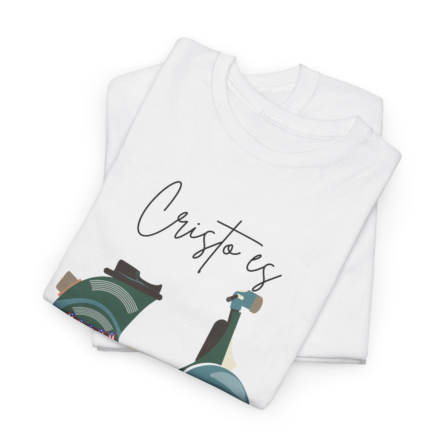 Cristo es - PR Flag Spanish - Unisex Heavy Cotton Tee