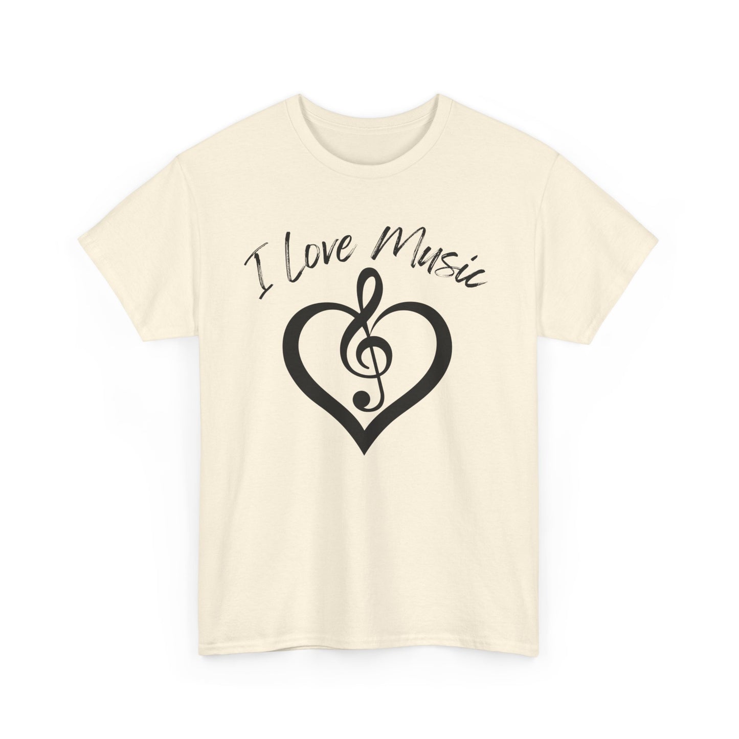 I Love Music - Unisex Heavy Cotton Tee