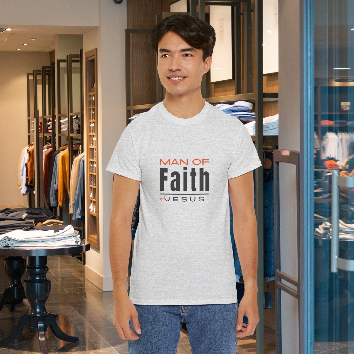 Christian Tee - Man of Faith