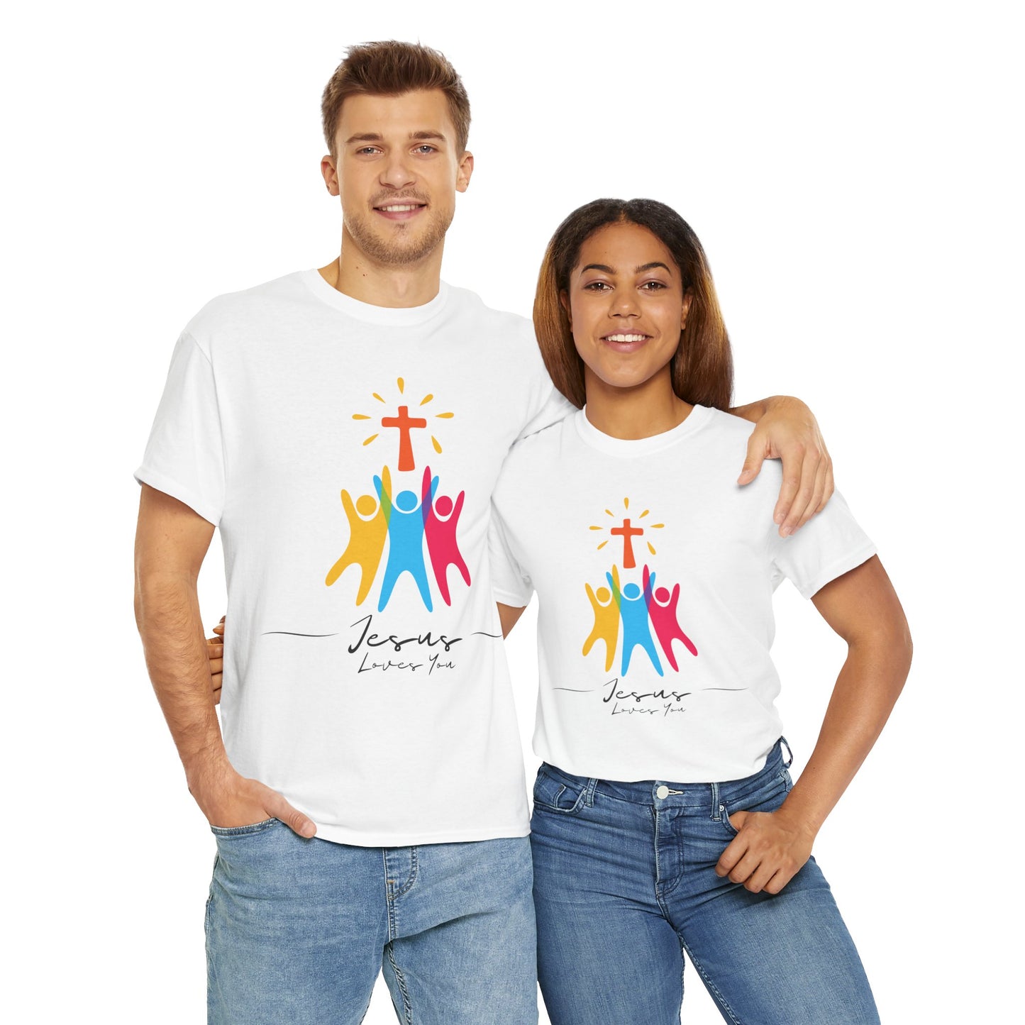 Jesus Loves You - Unisex Heavy Cotton Tee
