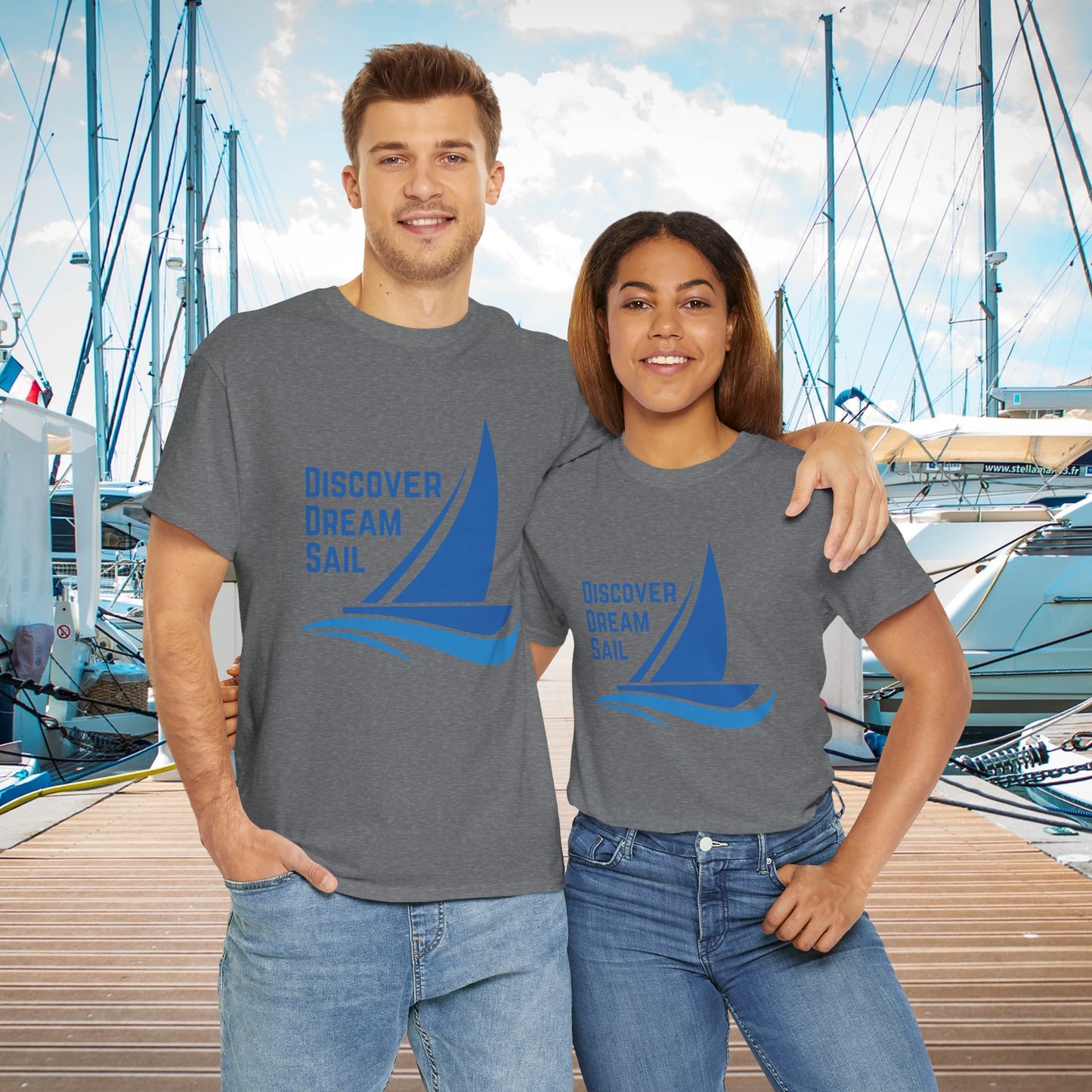 Discover Dream Sail - Unisex Heavy Cotton Tee