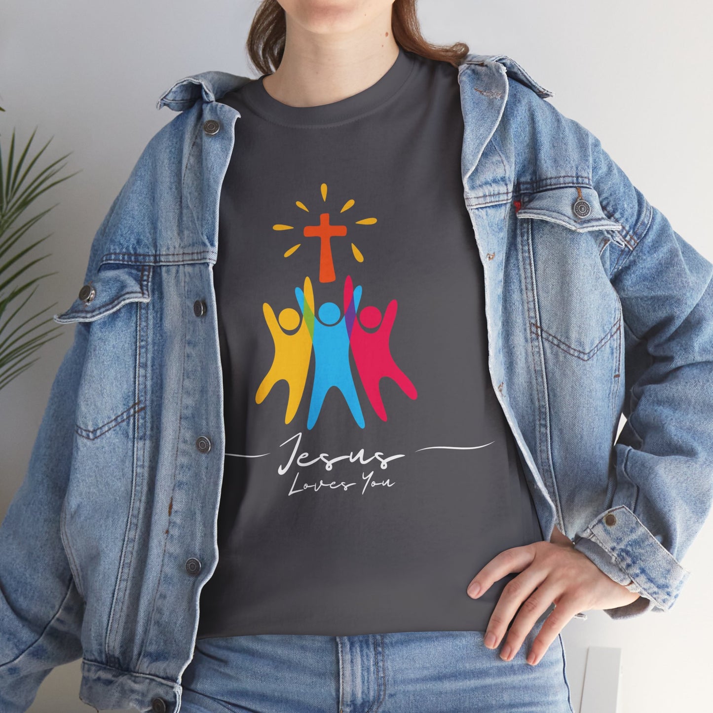 Jesus Loves You - Unisex Heavy Cotton Tee