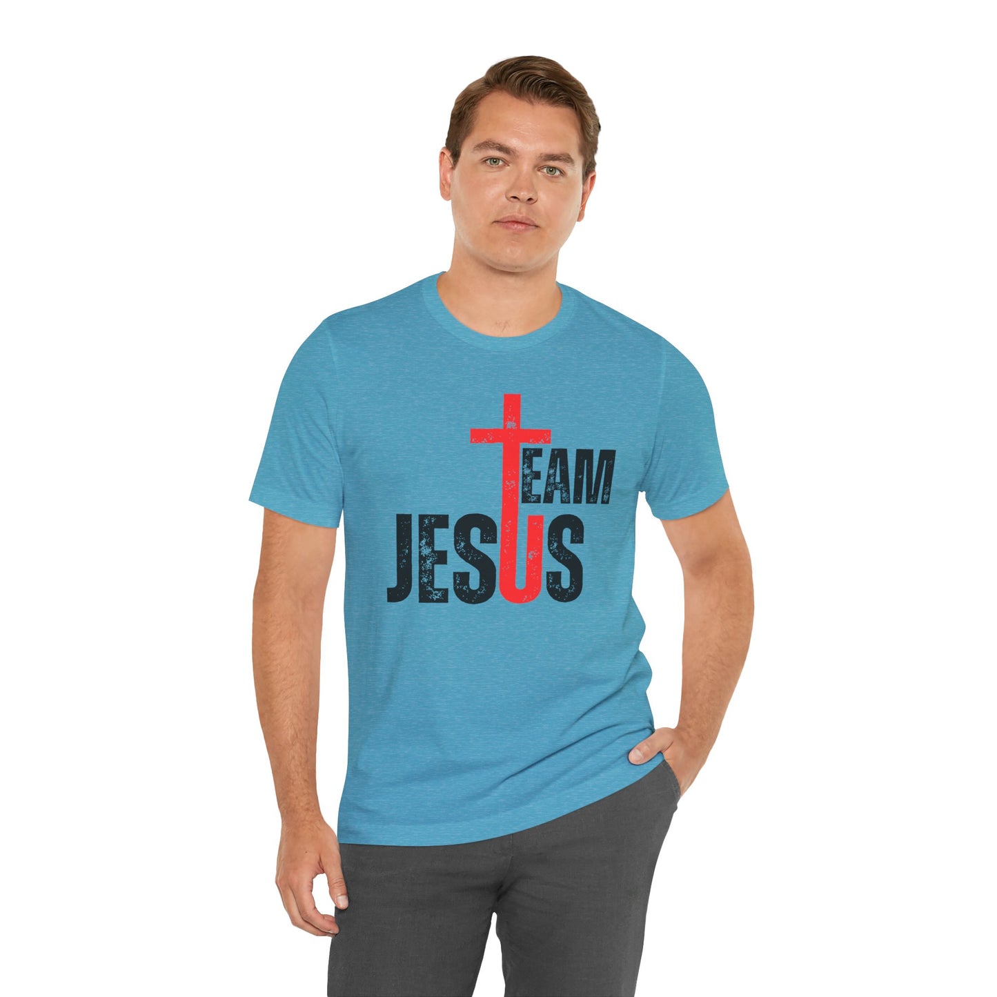 Team Jesus Front - Unisex Jersey Short Sleeve Tee
