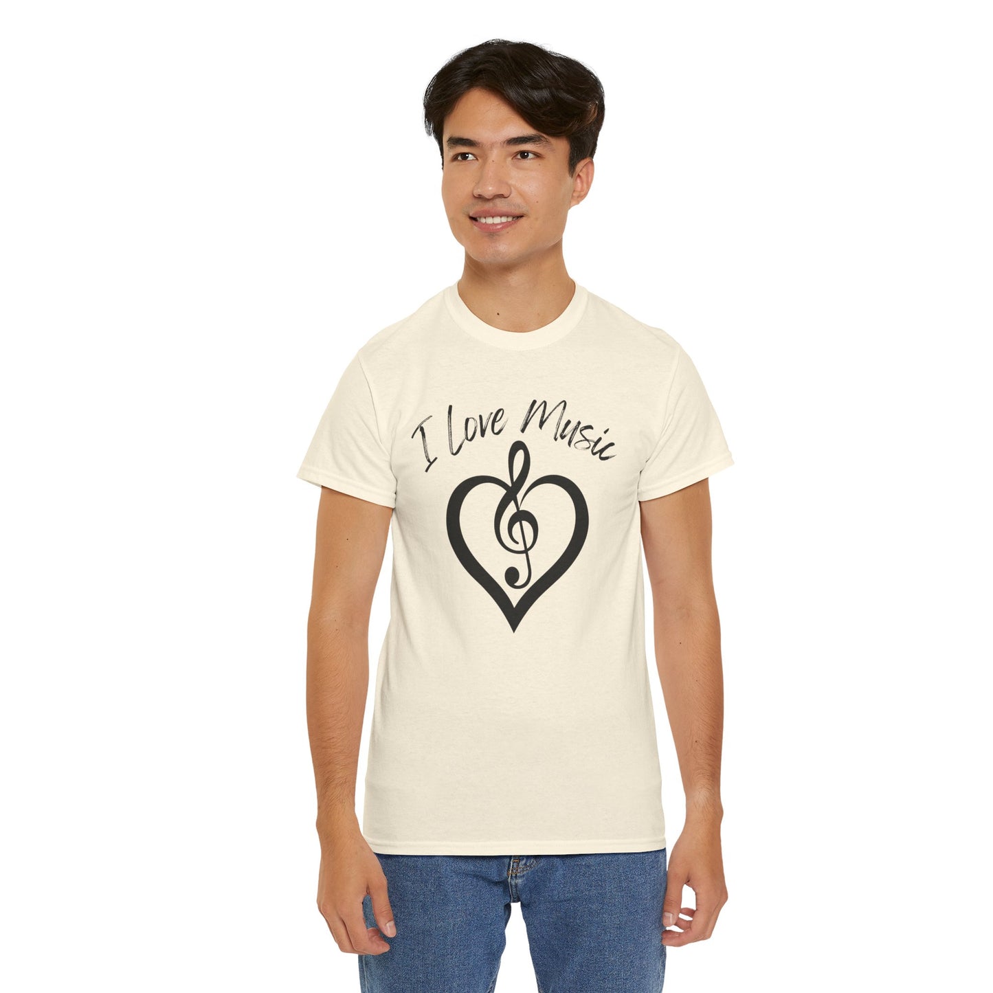 I Love Music - Unisex Heavy Cotton Tee