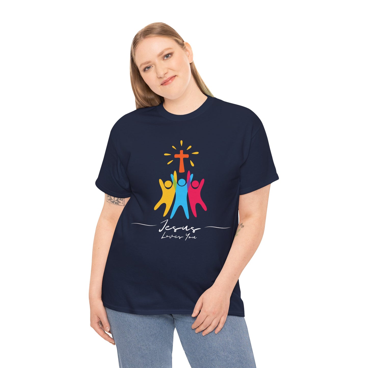Jesus Loves You - Unisex Heavy Cotton Tee