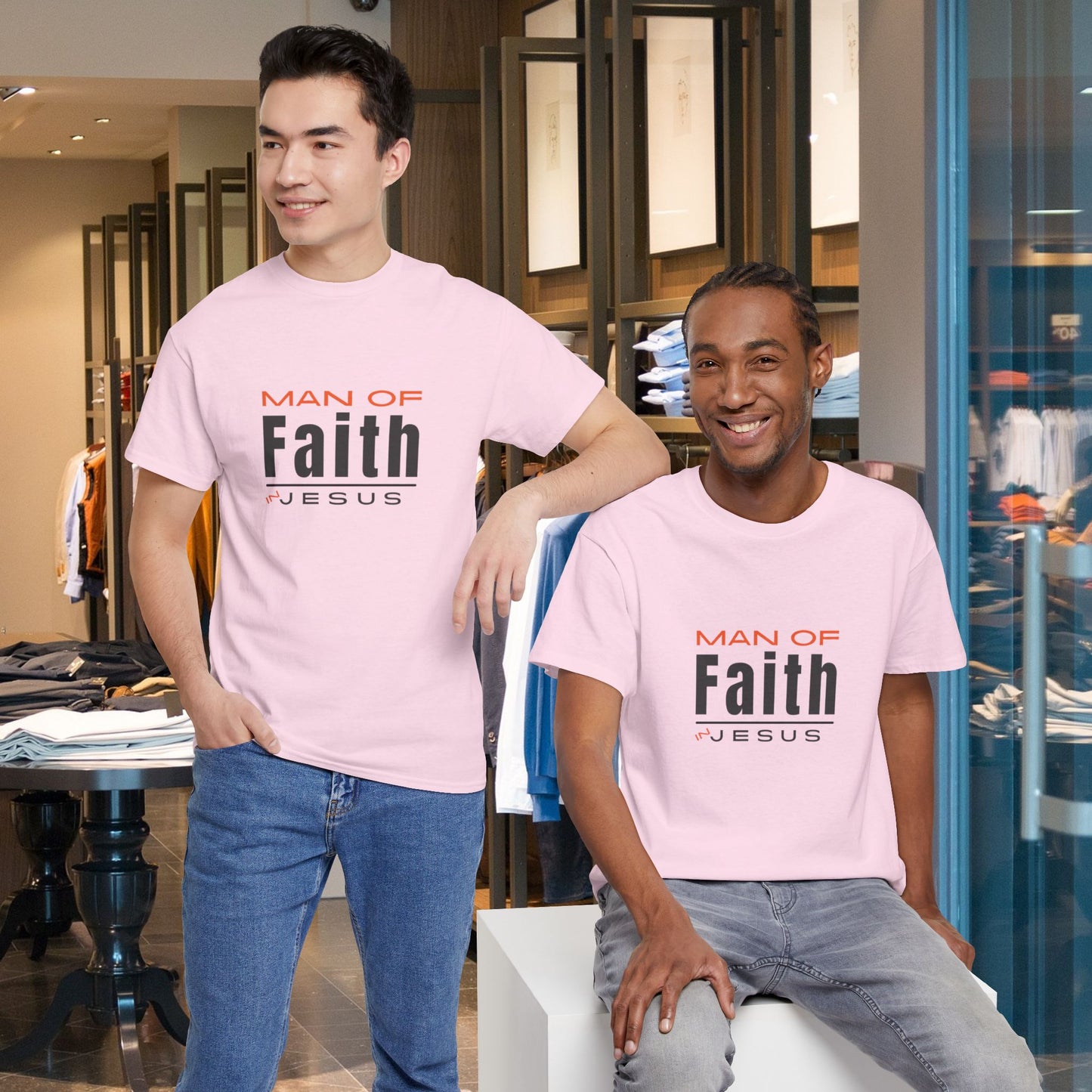 Christian Tee - Man of Faith