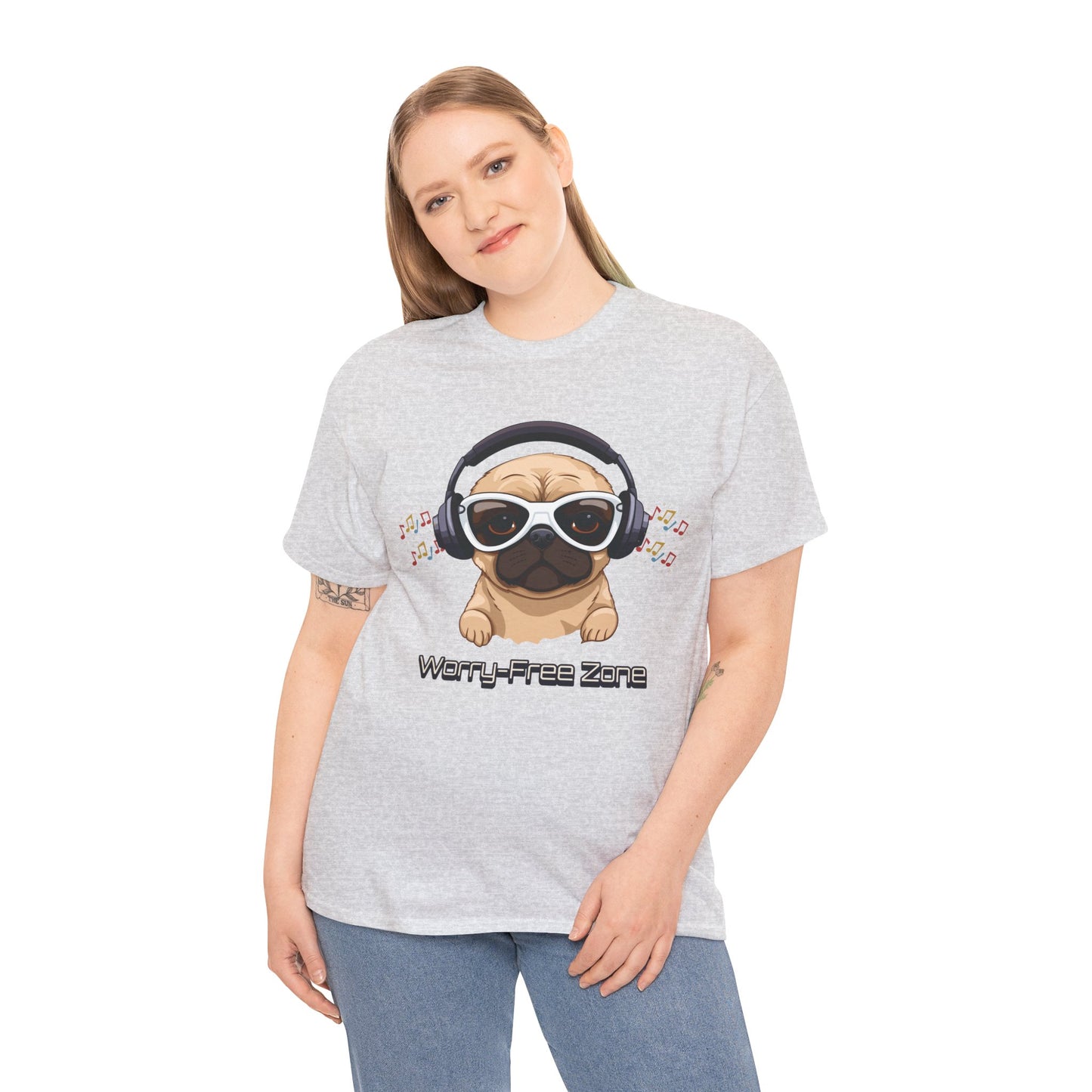 Worry-Free Zone - Unisex Heavy Cotton Tee