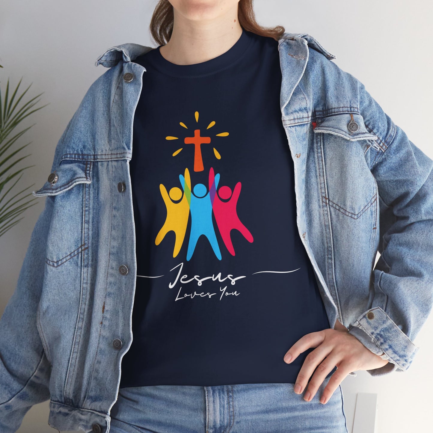 Jesus Loves You - Unisex Heavy Cotton Tee