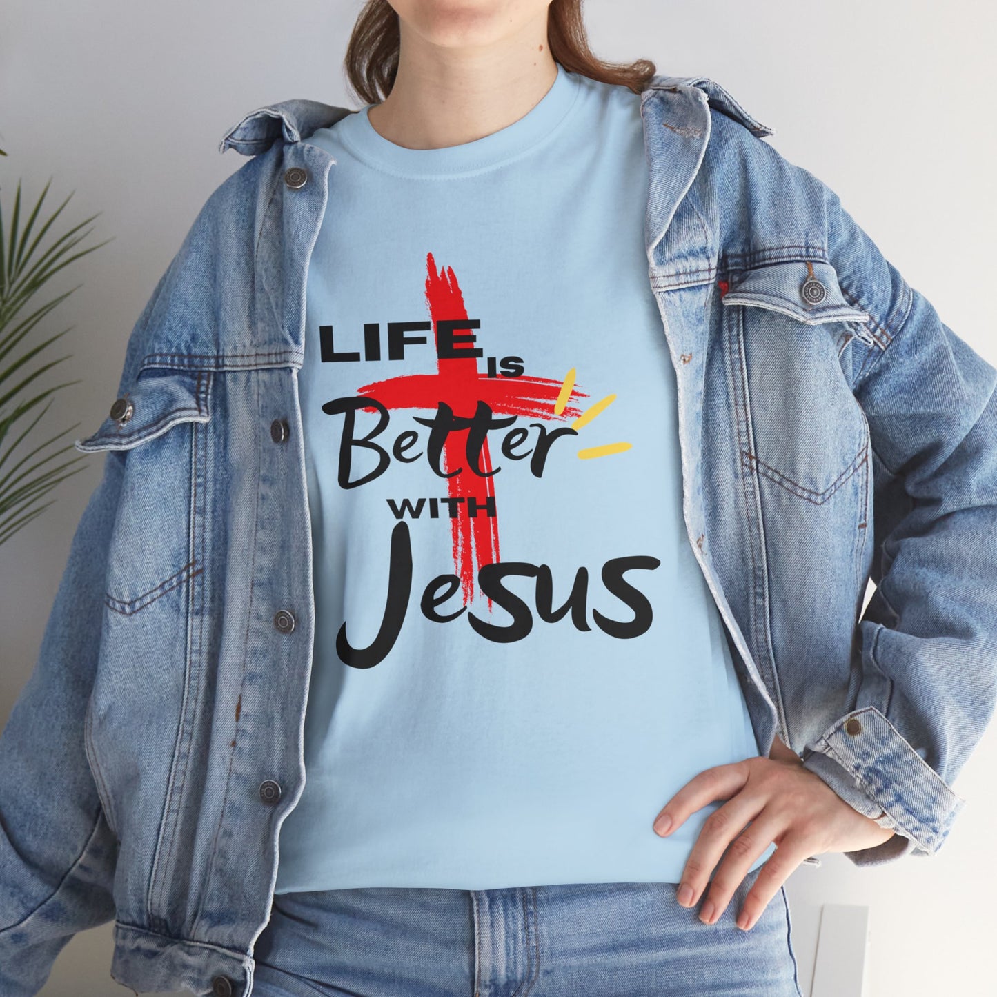 Life is Better with Jesus - Unisex Heavy Cotton Tee