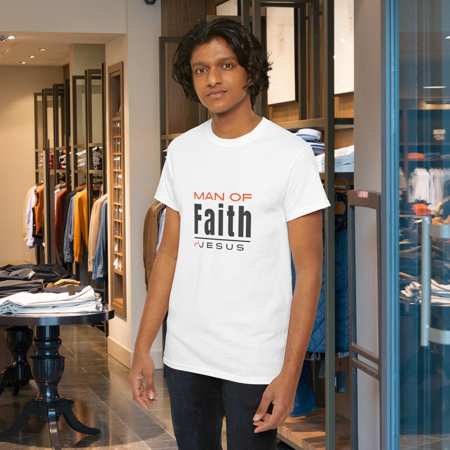 Christian Tee - Man of Faith