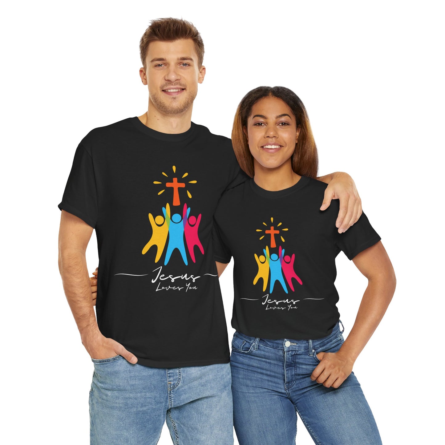 Jesus Loves You - Unisex Heavy Cotton Tee
