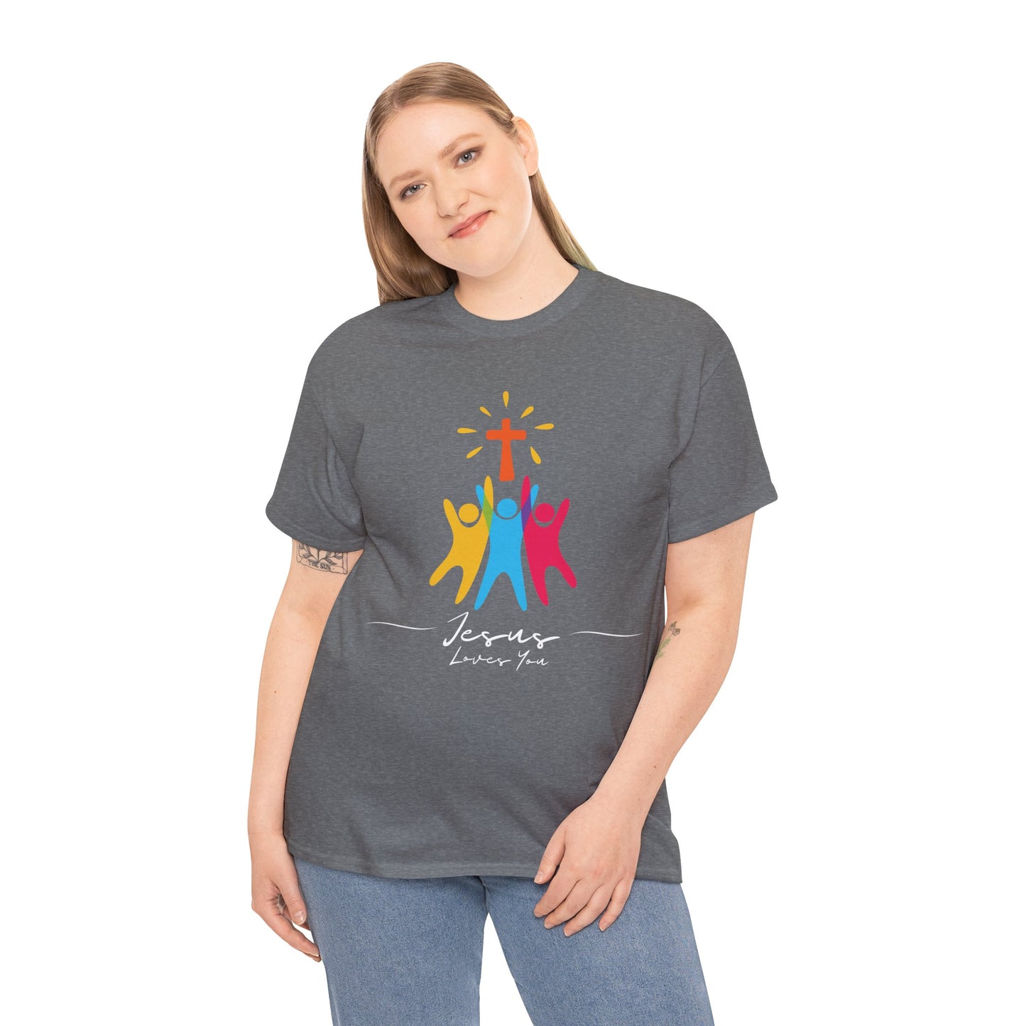 Jesus Loves You - Unisex Heavy Cotton Tee