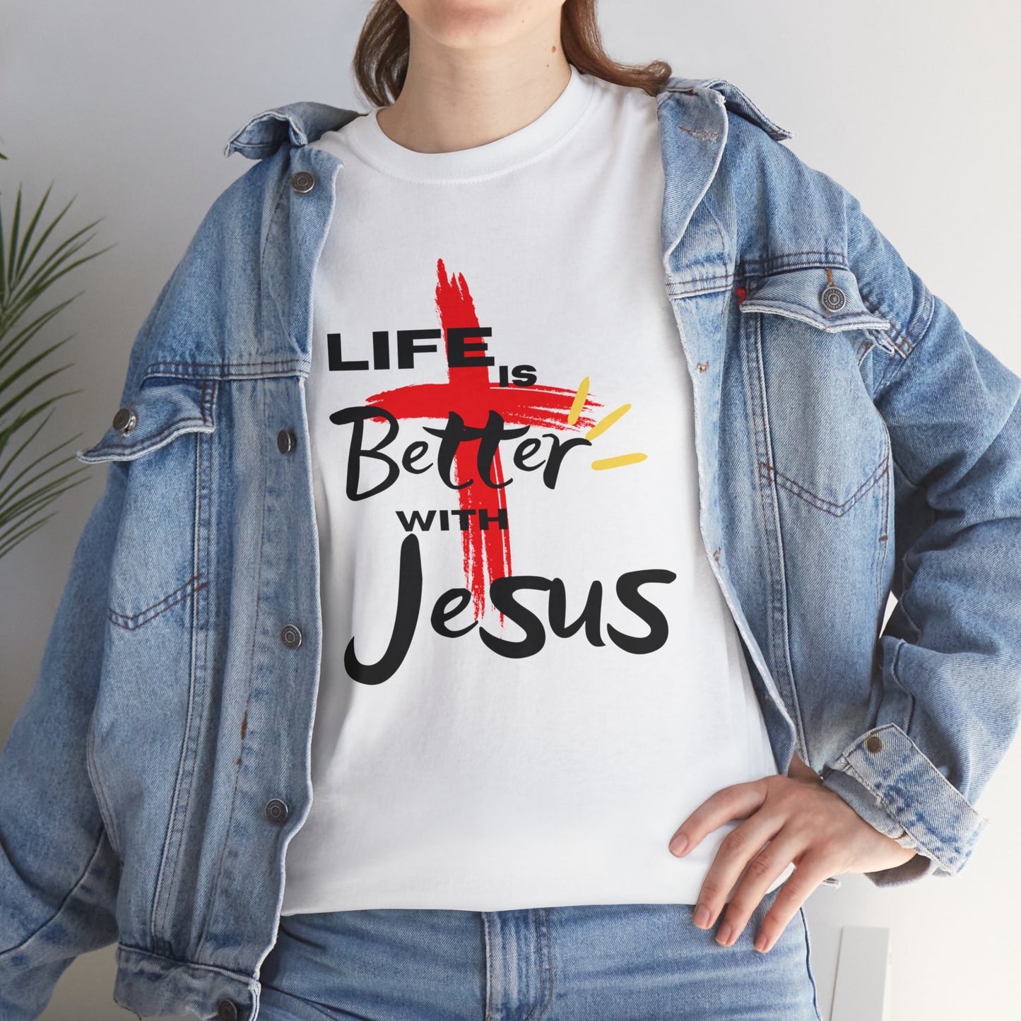 Life is Better with Jesus - Unisex Heavy Cotton Tee