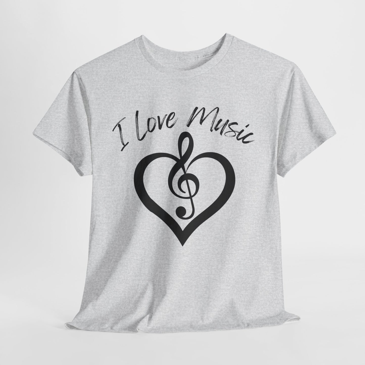 I Love Music - Unisex Heavy Cotton Tee