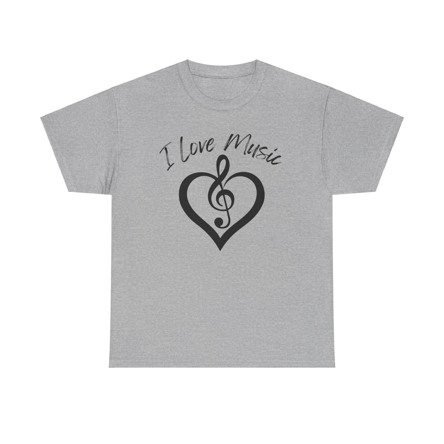 I Love Music - Unisex Heavy Cotton Tee